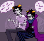  2013 amporas arms_crossed cronus_ampora dancestors dream_ghost eridan_ampora fullres gills kjunginger scars sitting smoking starter_outfit text word_balloon 