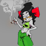  2023 casual damara_megido dancestors fashion fullres jaggy_lines smoking solo vhorgeus 