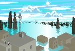  ahpoordogsbody city clouds dirk_strider lil_cal ocean pixel 