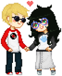  2013 blush dave_strider fullres heart holding_hands jade_harley ohdeerling pixel red_baseball_tee redrom shipping spacetime starter_outfit transparent 
