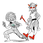  avatar_the_last_airbender clothingswap crossover dragonhead_cane fire-cycle no_glasses terezi_pyrope 