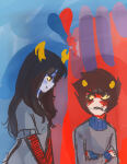  2012 arms_crossed ask8luh8itch blush casual fullres heart karkat_vantas profile redrom shipping vriska_serket vriskat 