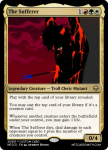 blood card crossover magic_the_gathering no_shirt silhouette solo text the_sufferer zanderkerbal