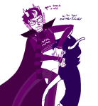 2011 bana blush eridan_ampora fullres gamzee_makara jaggy_lines kiss profile seaweed shipping starter_outfit text theme_coloring