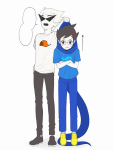  2025 arms_crossed breath_aspect carrying dirk_strider fullres godtier heir john_egbert r_ch07 size_difference starter_outfit word_balloon 