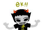  animated blind_sollux blood broken_source eyebore meme sollux_captor solo what_now 