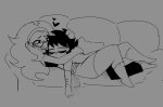  2026 blush casual couch feferi_peixes fullres grayscale heart hug humanized karkat_vantas lifeblood lying monochrome redrom shipping tornad0tommy 