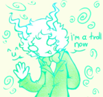  2026 callie_ohpeee calliope dream_ghost emoticon fake_horns fullres monochrome solo starter_outfit text unicornforev4 