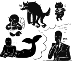 2016 agpicklefeet cd clubs_deuce dd diamonds_droog fullres grayscale hb heart hearts_boxcars instrument jack_noir jaggy_lines merfolk midnight_crew mythologystuck scars spades_slick text thought_balloon