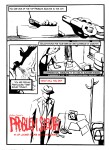  2008 back_angle comic fenestrated_plane fullres grayscale handgun highlight_color key monochrome problem_sleuth problem_sleuth's_office problem_sleuth_(adventure) profile satsugaikaze smoking solo starter_outfit text 