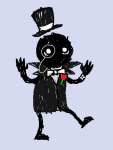  2014 animated fashion flowers formal fullres hat jaggy_lines monocle sailorbeefcake scribble_mode solo suit wayward_vagabond wv 