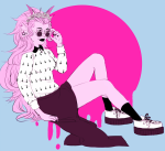  body_modification casual fashion feferi_peixes freckles gothstuck limited_palette pastel_goth solo yomimo 