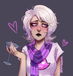   alcohol cocktail_glass heart roxy_lalonde solo starter_outfit wwhitewwand 