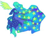  barefoot calliope fraymotif godtier midair muse non_canon_design pixel solo space_aspect stars 