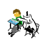  2026 andrew_hussie anonymous_artist book computer crossover dave_strider deltarune facial_hair fullres hat image_manipulation john_egbert rose_lalonde sepulchritude_shirt sitting text toby_fox 