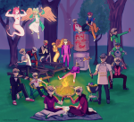  2016 alpha_dave apple_juice arquiusprite beverage bro brobot carrying dave_strider davepetasprite^2 davesprite dirk_strider dreamself felt_duds fistbump fullres gasmask godtier heart_aspect heart_shirt humanized knight lil_hal mi1k-wizard multiple_personas prince red_baseball_tee red_plush_puppet_tux sitting smuppets sprite starter_outfit strong_outfit strong_tanktop time_aspect trees trickster_mode unbreakable_katana 