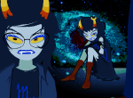  2025 aranea_serket dancestors fullres jaggy_lines melerbytes mindfang_dress no_glasses ring_of_life serkets sitting starter_outfit vriska_serket 