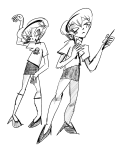 2025 fullres grayscale impulsefungus monochrome needlewands rose_lalonde sketch solo starter_outfit