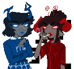  2025 animated aranea_serket blush damara_megido dancestors dream_ghost drug_use fullres heart jaggy_lines jorogumo shipping shutthefuckupdipshit smoking starter_outfit sufferer_necklace suggestive_eyebrows transparent web 