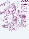 2013 amporas casual cronus_ampora dancestors dream_ghost eridan_ampora fashion fullres lunaticjin march_eridan microphone monochrome sketch smoking text zodiac_symbol