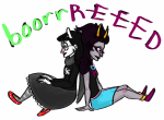 back_to_back bromance dogtier feferi_peixes godtier horrorcuties jade_harley otparty space_aspect witch 