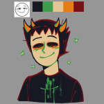  2023 blood blush dead_sollux headshot limited_palette skeletood sollux_captor solo starter_outfit 