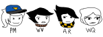 2020 aimless_renegade annieisapeaperson ar exiles fullres hat headshot humanized jaggy_lines peregrine_mendicant pm text wayward_vagabond white_queen wq wv