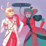  alice_in_wonderland animal_ears au beans coolkids crossover dave_strider redrom shipping terezi_pyrope word_balloon 