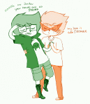  animated dirk_strider ectoturntech holding_hands jake_english limited_palette pumpkin_patch redrom shipping 