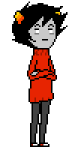  2013 arms_crossed dancestors dream_ghost fullres kankri_vantas pixel solo stareatnight starter_outfit transparent 