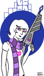  animated aspect_symbol laser_gun light-brights roxy&#039;s_striped_scarf roxy_lalonde solo starter_outfit void_aspect 
