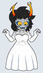  2026 aranea_serket blush dancestors fashion frigiddoctoratus fullres jaggy_lines no_glasses scribble_mode solo sweat web wedding 