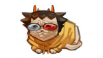  2021 animalstuck casual fashion fullres lying on_stomach sollux_captor solo stupid.dog 