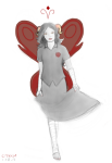  2011 aradia_megido barefoot diamond fullres solo starter_outfit time_aspect wings_only xyzzyka zodiac_symbol 