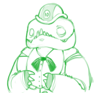 2012 clownmantis felt fullres monochrome sawbuck sketch solo