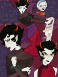  ... 2025 alien_stage chainsaw flutterfan2007 fullres gash_sash heart kanaya's_red_dress kanaya_maryam lyricstuck redrom rose_lalonde rosemary shipping starter_outfit text thought_balloon weapon 