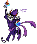  awesome-pants bard codtier gamzee_makara godtier music_boxes pixel rage_aspect solo transparent 