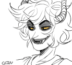  animated ccin gamzee_makara grayscale headshot solo 