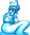  2013 body_modification fullres monochrome nannasprite orangelemon scars sitting solo sprite 