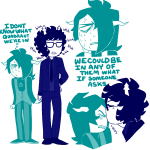  2018 bana blush fullres galekh_xigisi headshot hiveswap holding_hands jaggy_lines kiss profile shipping starter_outfit sweat tagora_gorjek text theme_coloring weasel_words 