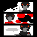  2025 ancestors dancestors fullres headshot kankri_vantas karkat_vantas orthodoxquadrilateral silhouette starter_outfit the_finger the_sufferer vantases word_balloon 