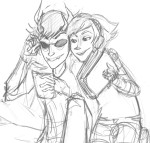  book bromance deadling grayscale pollination rose_lalonde sketch sollux_captor 