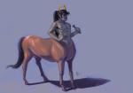  centaurs dancestors horuss_zahhak mythologystuck no_glasses no_shirt peacocksdance solo 