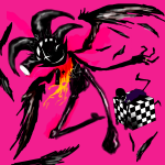 2019 archagent crown fullres harlequin_uniform jack_noir jackspers_noirlecrow lateralspew midair multiple_personas queen&#039;s_ring sovereign_slayer spade
