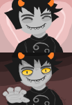  2021 annieisapeaperson comic fullres headshot jaggy_lines karkat_vantas solo starter_outfit 