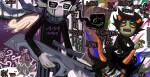 2025 aspect_symbol blood computer crying eridan_ampora fullres gamzee_makara hope_aspect karkar1987 karkat_vantas language:russian shades_of_aquarius sober_gamzee sweat text weapon zodiac_symbol