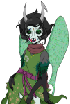 2023 au blood friendsprite fullres heinoustuck image_manipulation kanaya's_green_dress kanaya_maryam rabidpomeranians solo transparent wings_only