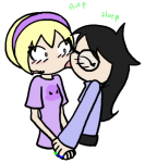  guns_and_roses holding_hands jade_harley licking redrom rose_lalonde shipping tesspieceface transparent 