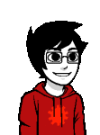  2013 animated aspect_hoodie asymmetricjester fullres jaggy_lines john_egbert solo talksprite time_aspect transparent 