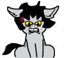 2025 animalstuck crossover fullres karkat_vantas my_little_pony ponified scoundrellyfeline sitting solo